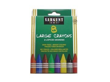 CRAYOLA SARGENT X 8 LARGE B/P ART TIME