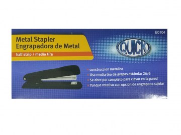 GRAPADORA METAL HALF STRIP NEGRA