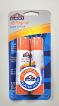 PEGA - GLUE STICK PEQ. X 2 CLEAR B/P ELMERS