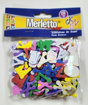 LETRAS FOAMY COLORES X 156 B/P