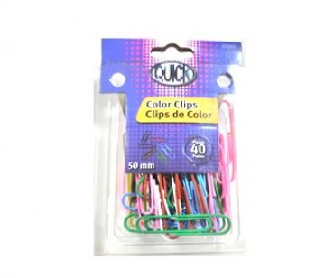 PAPER CLIPS .02 COLORES X 40 B/P