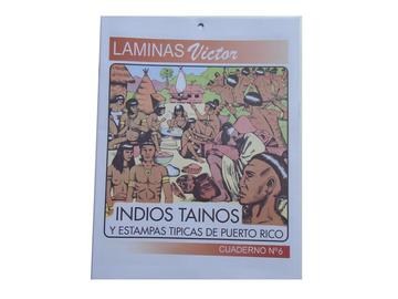 LAMINAS VICTOR  # 6 INDIOS TAINOS Y ESTAMPAS TIPICAS DE P.R.